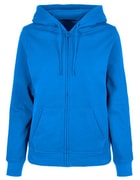 Dames Hooded Sweater Build Your Brand Basic Full Zip